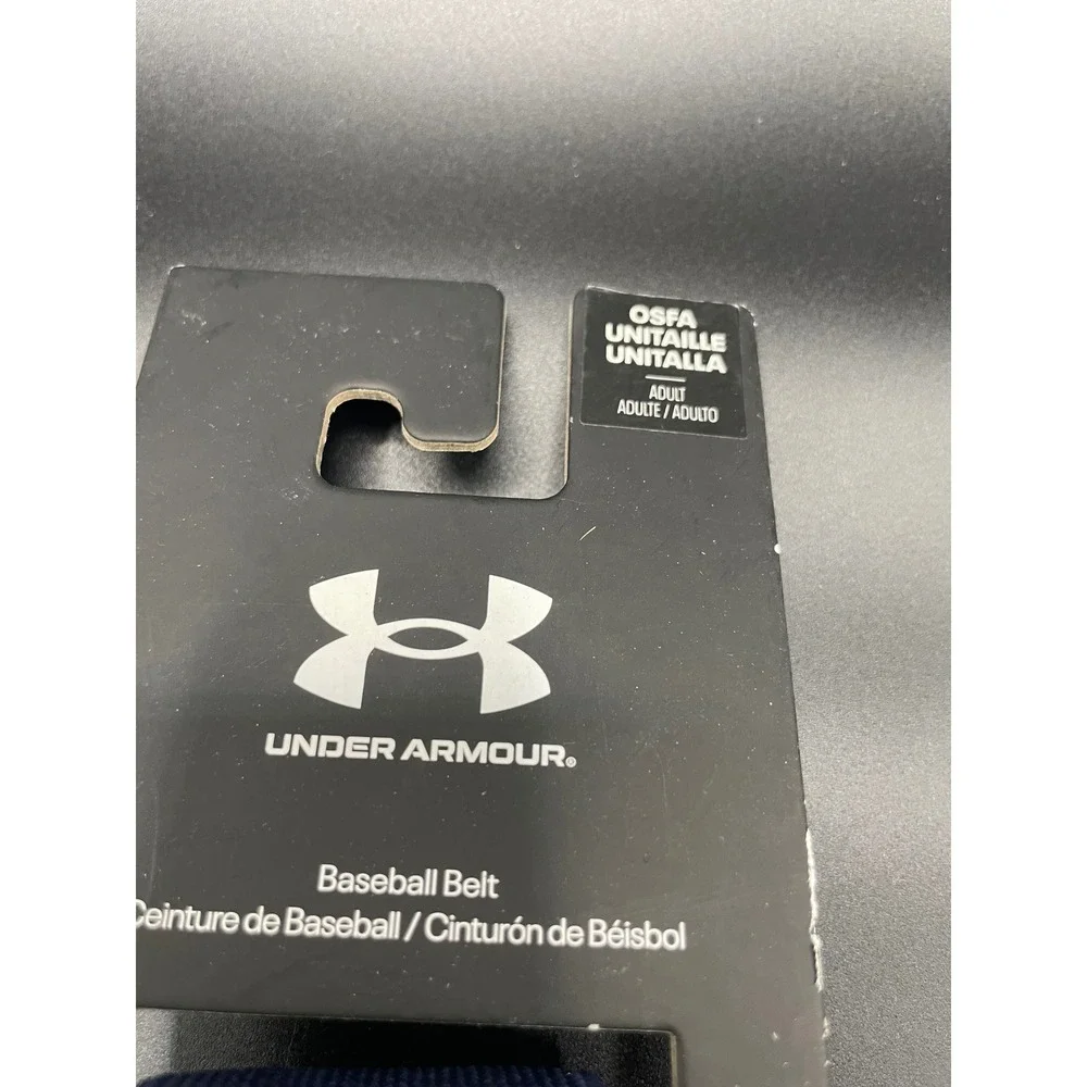 Under Armour Baseball Belt Midnight Navy Blue Adjustable OSFA 1252084-410 NWT